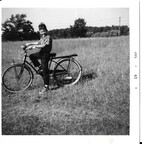 Carol 1-John on bike at Milford
